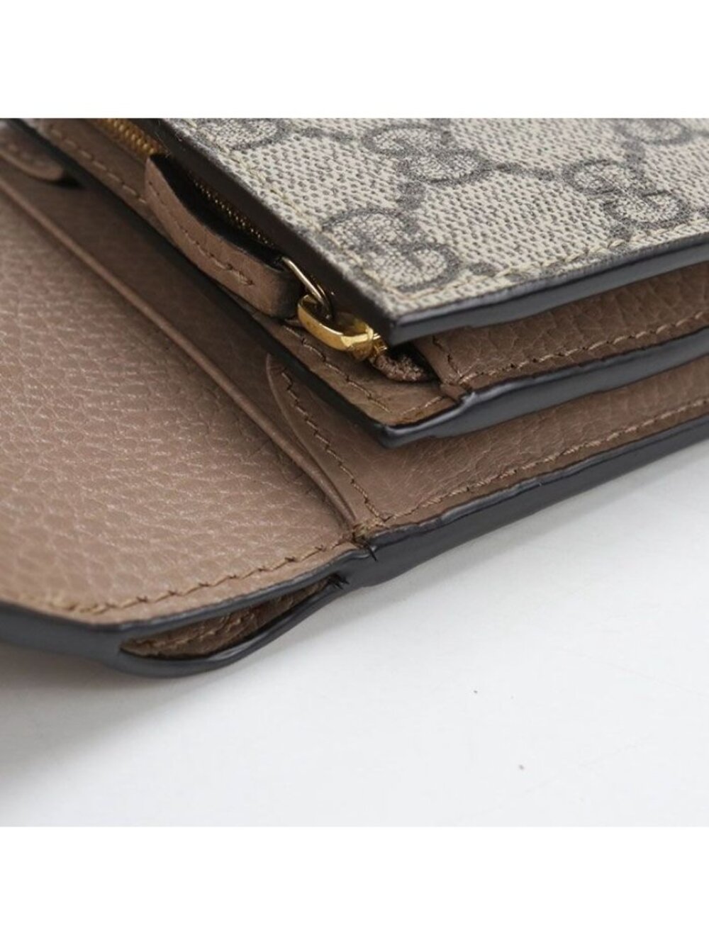Gucci Compact Wallet Double Bifold GG Supreme Leather - Picture 6 of 7